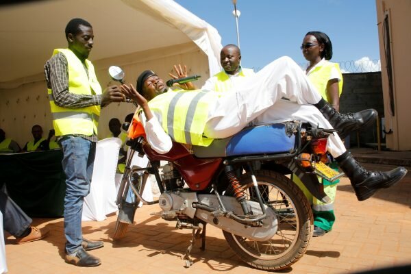 Hima, Police Sensitize Boda Boda Riders